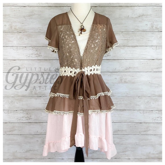 A'reve Woodland Cottage Chiffon Cardi Top - Picture 10 of 10